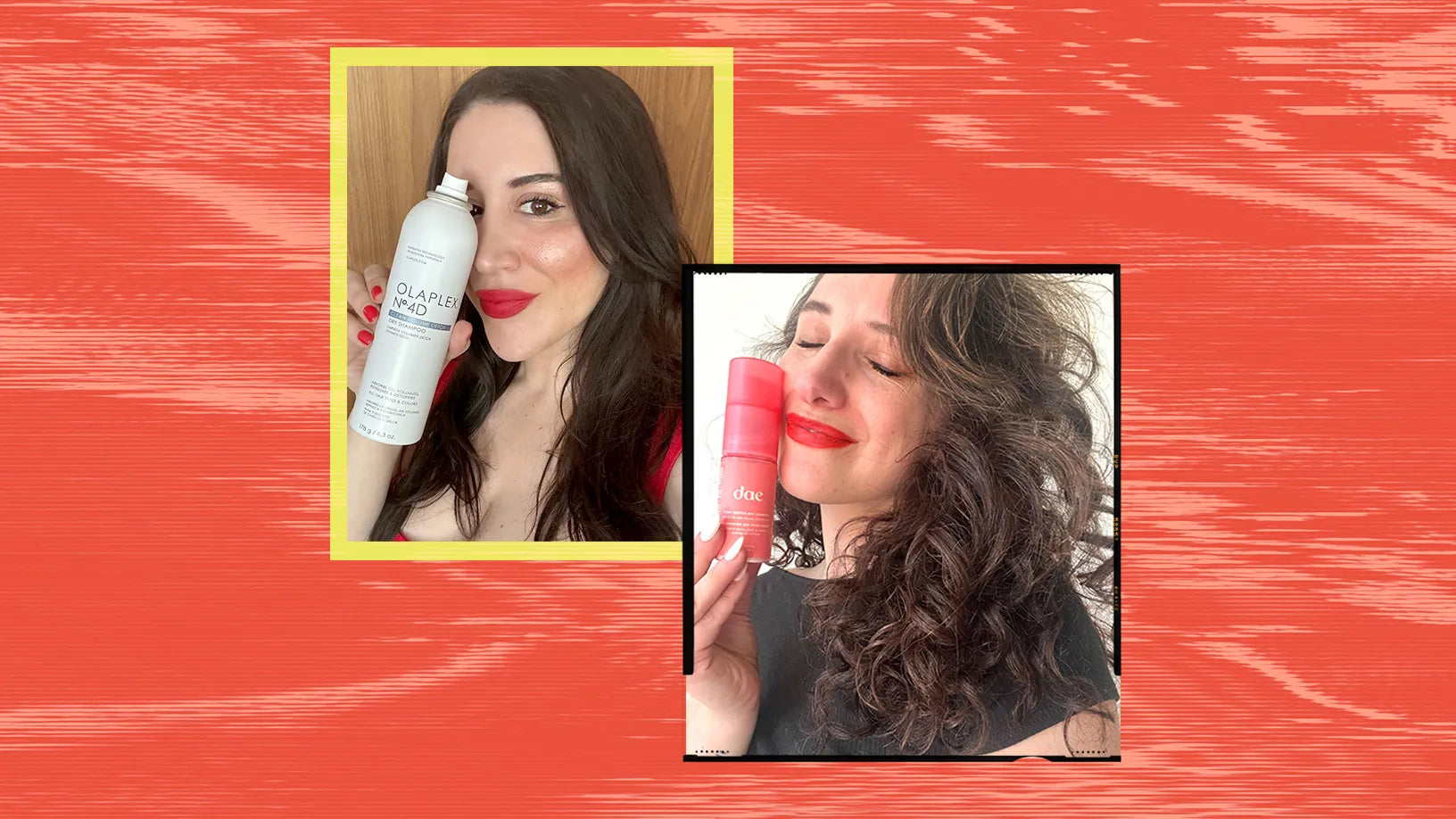 Header image of editor with products from glamour