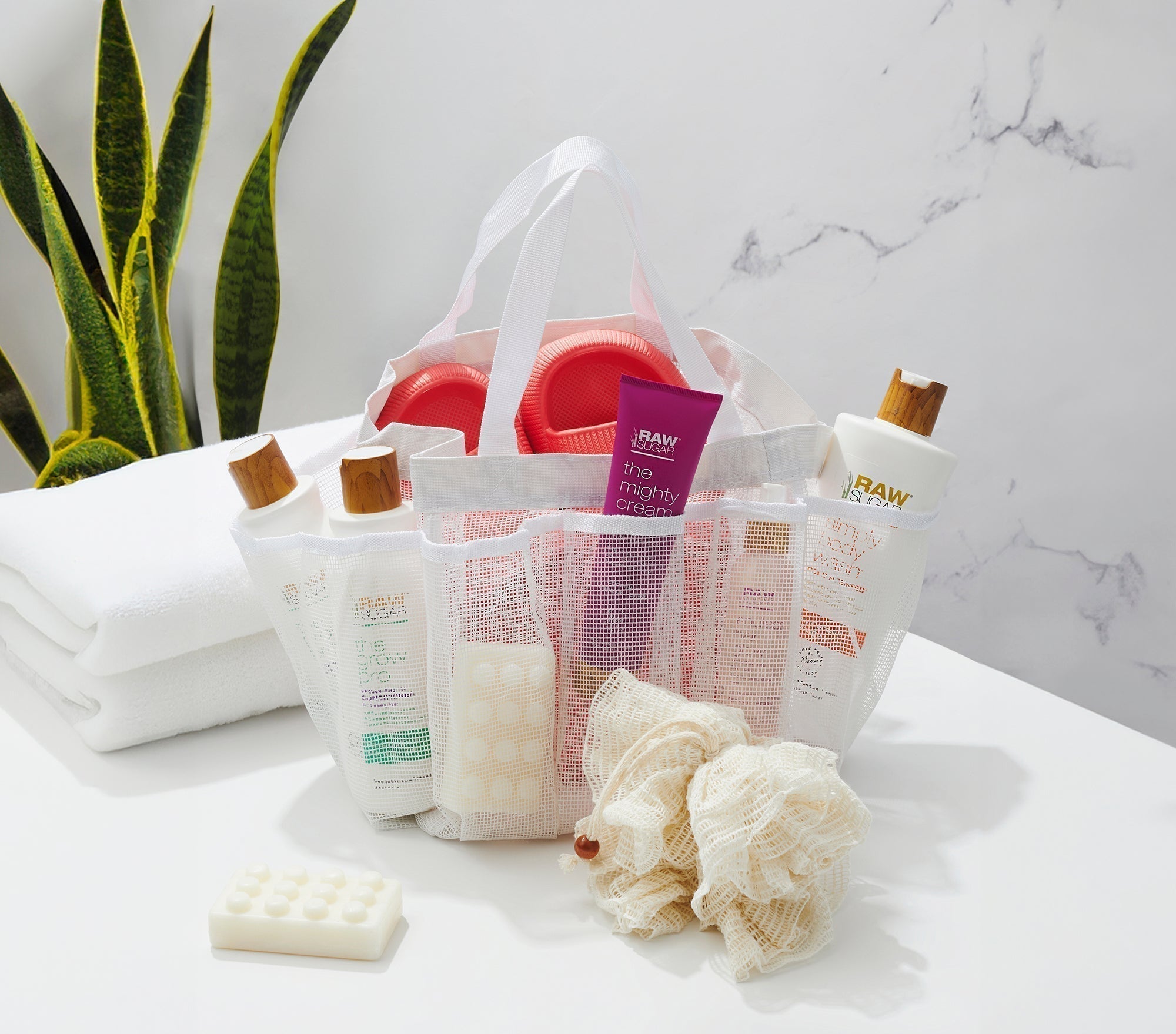 dorm shower caddy with sulfate free shower essentials