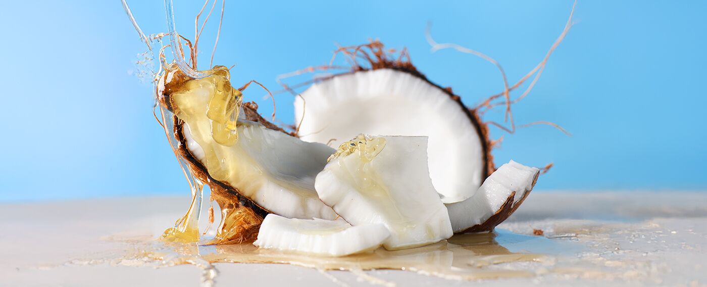 how to use leave-in conditioner, image of coconut