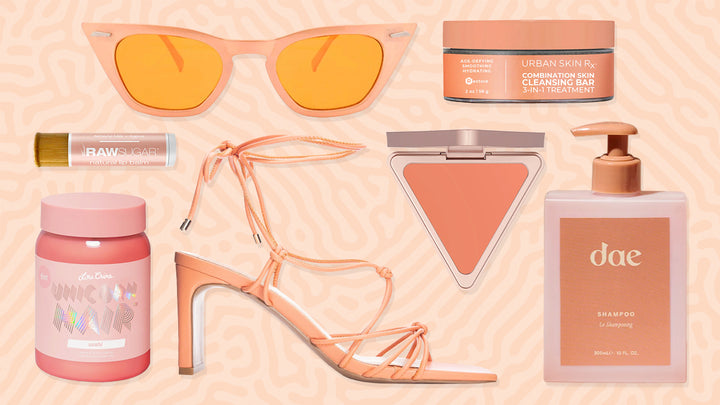 Products that are peach colored for pantone color of the year