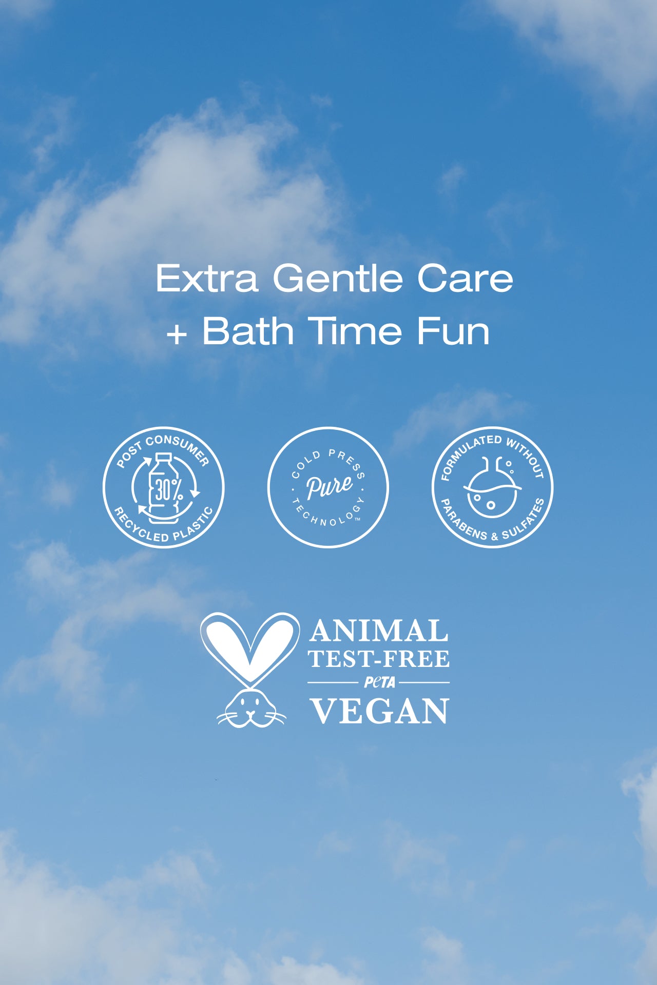 animal test free pcr kids shampoo