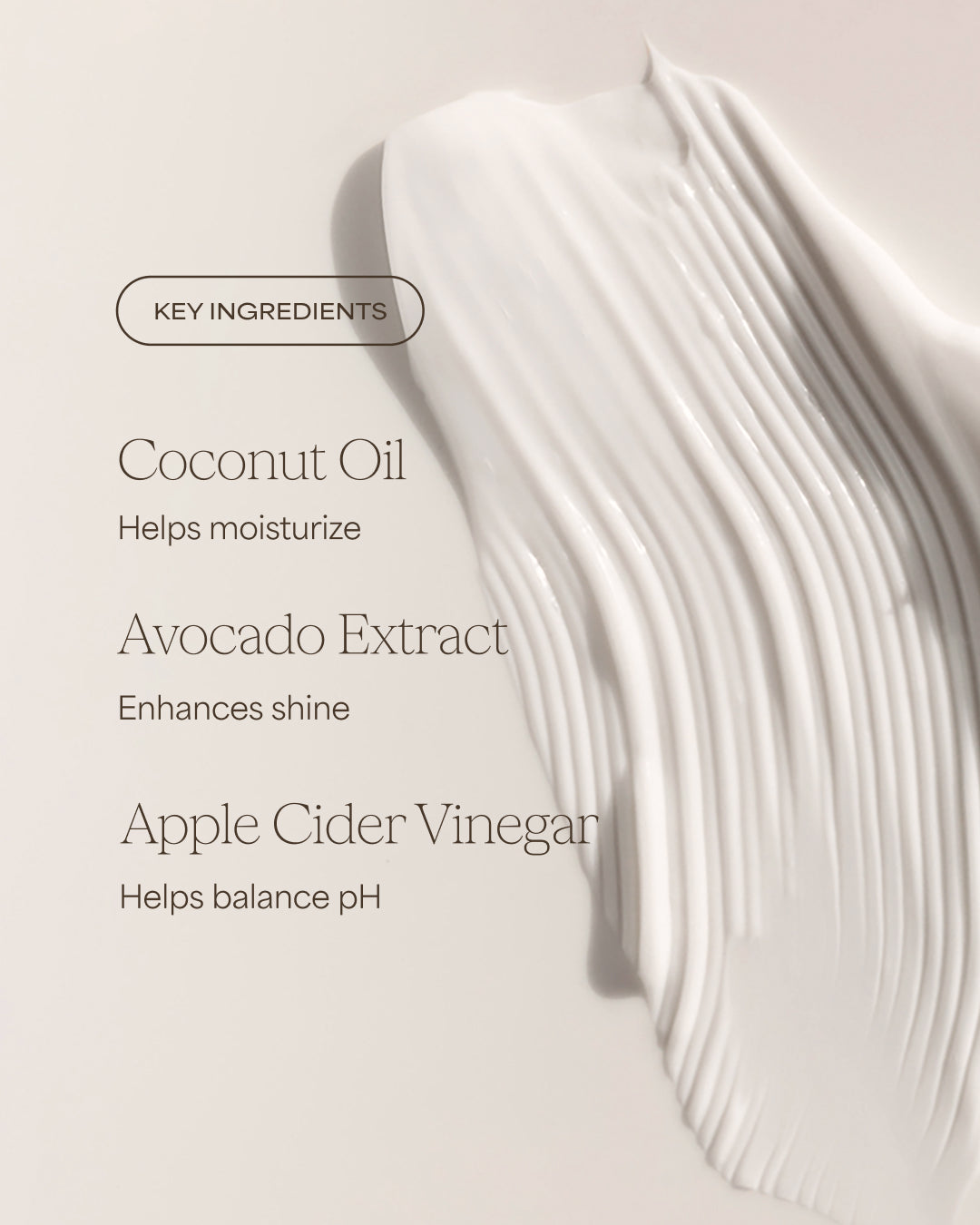 Product packaging with key ingredients listed on a light background