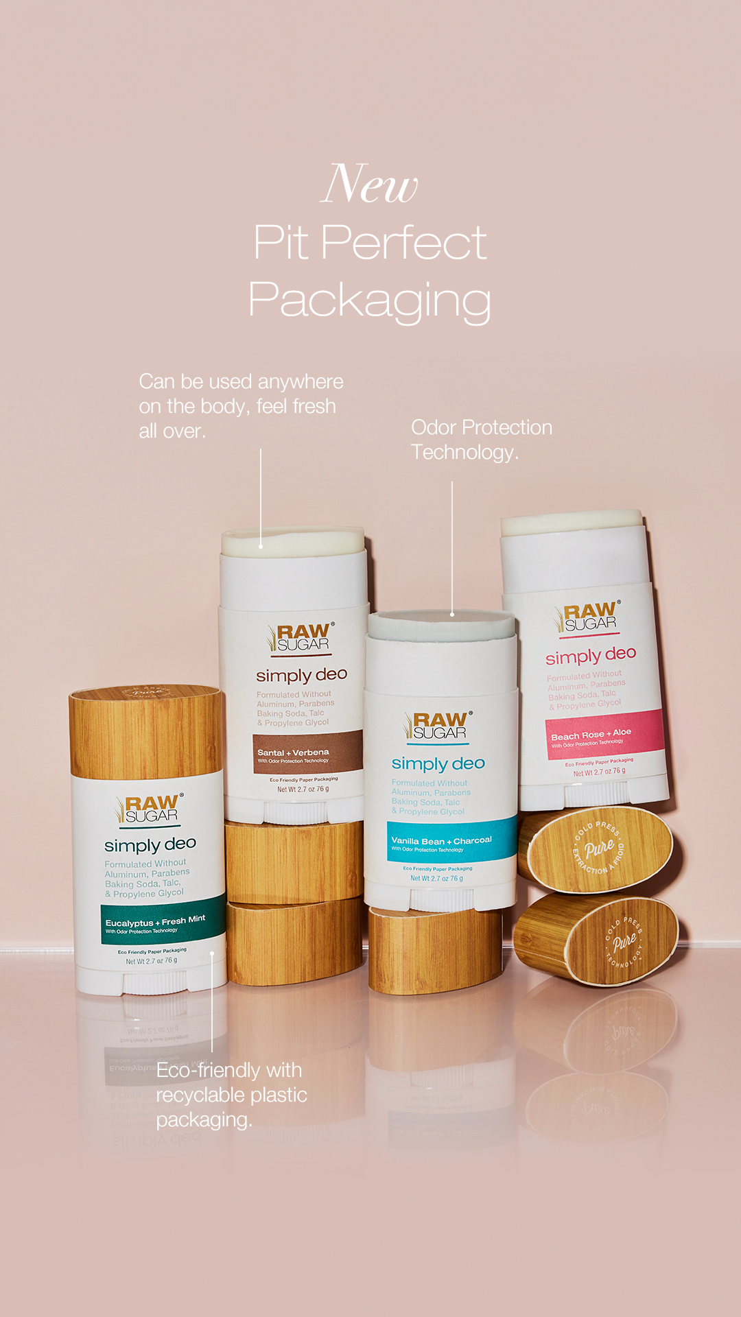 new pit perfect packaging to be used anywhere on the body