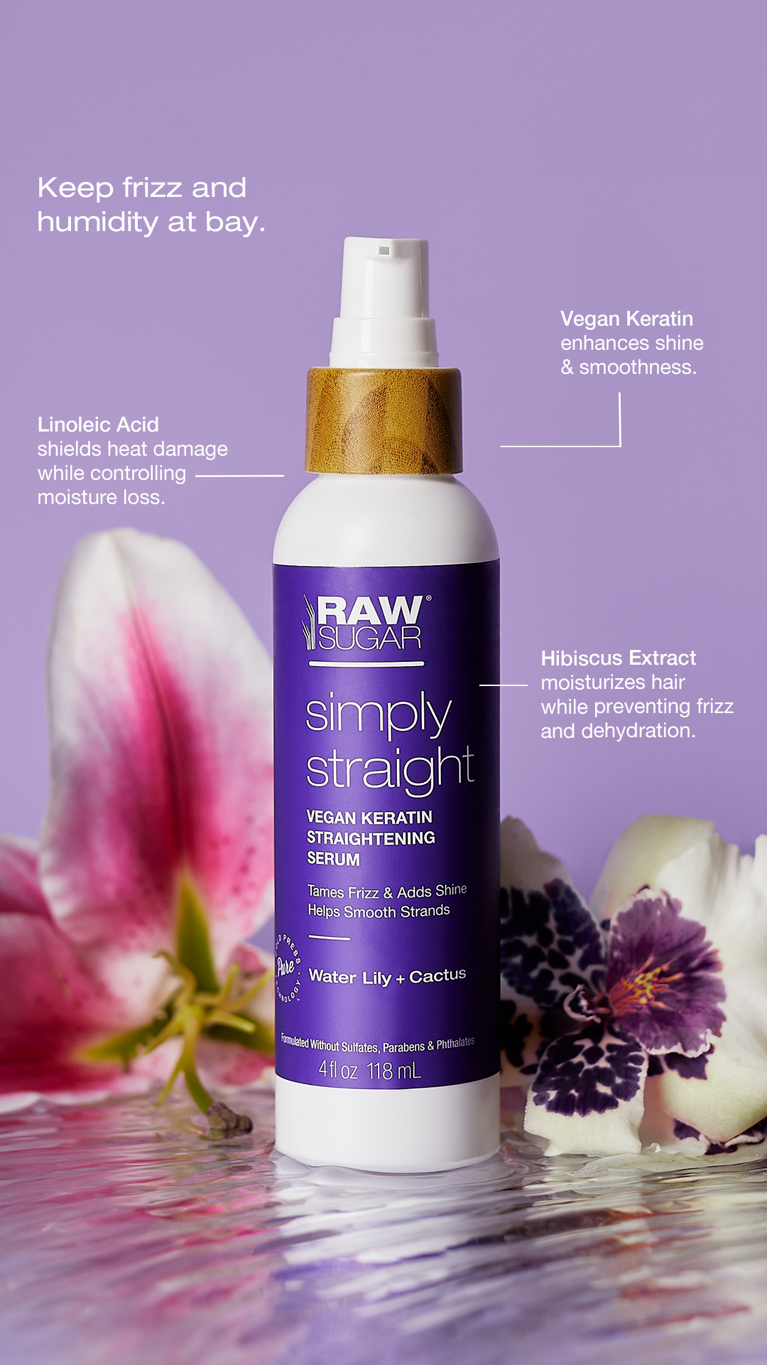 benefits of simply straightening vegan keratin serum