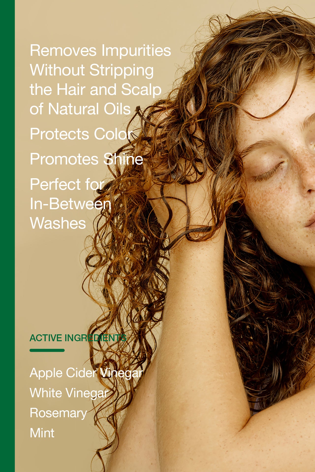 removes impurities without stripping the hair, protects color