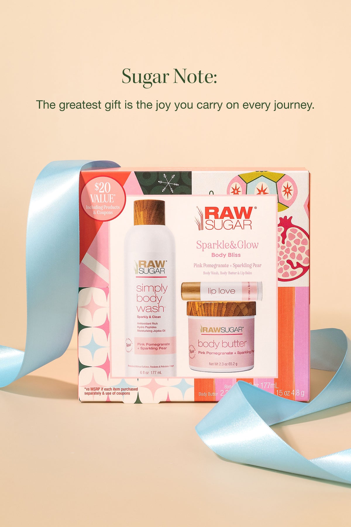 Sparkle & Glow Body Bliss Kit | Sparkling Pear + Pomegranate | 4 Piece Set