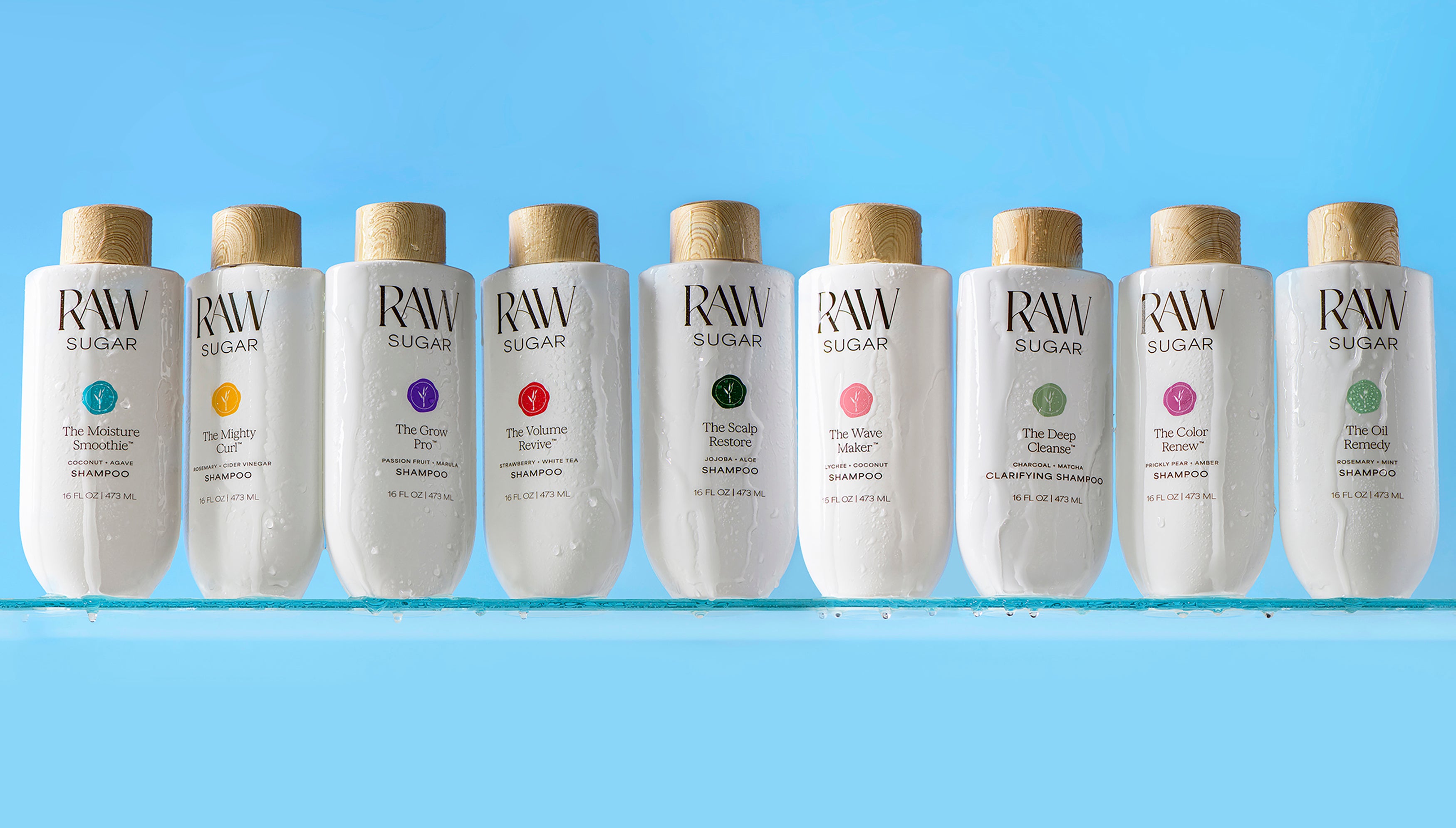 Lineup of New Paraben and Sulfate Free Raw Sugar Shampoos, Clean Ingredients