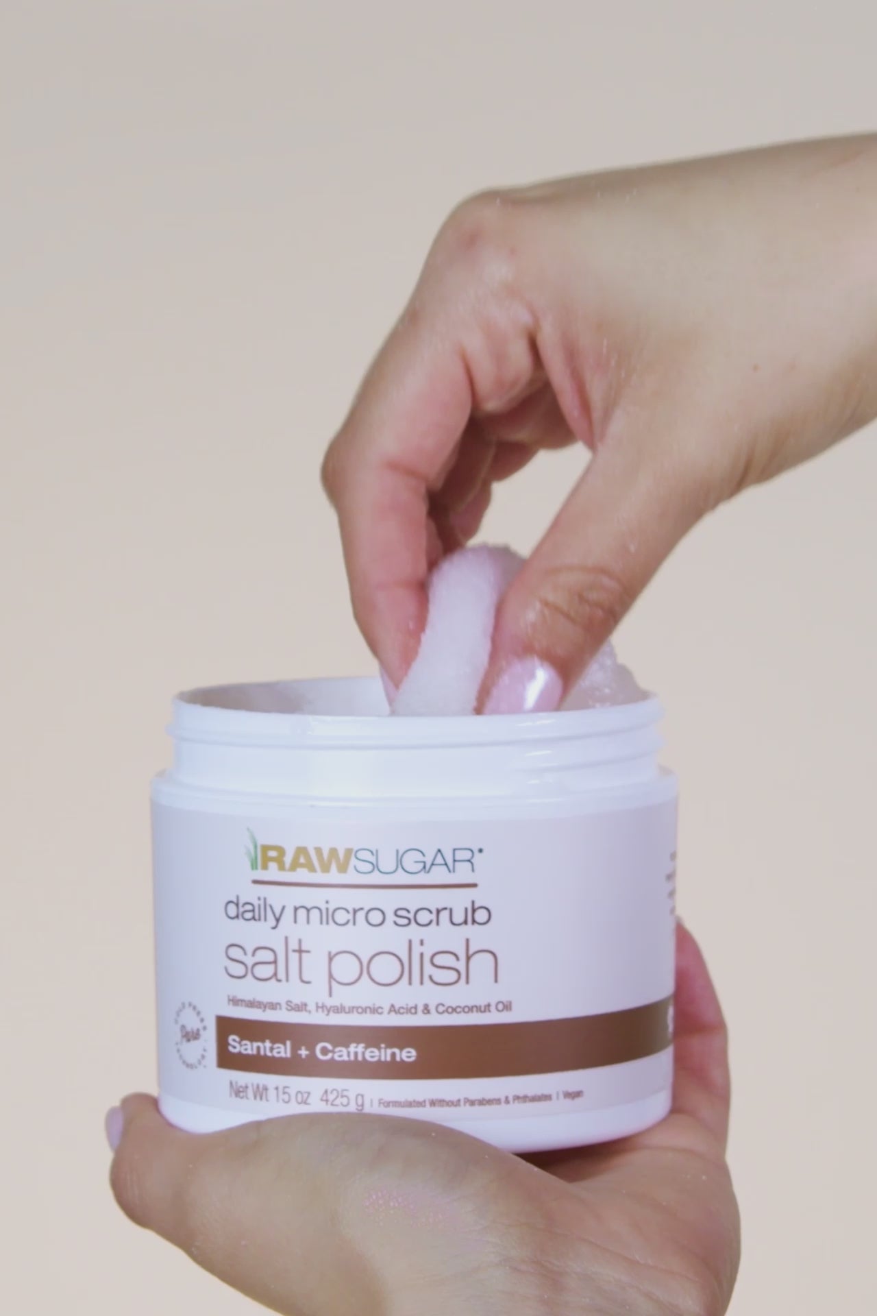 daily salt polish video in use