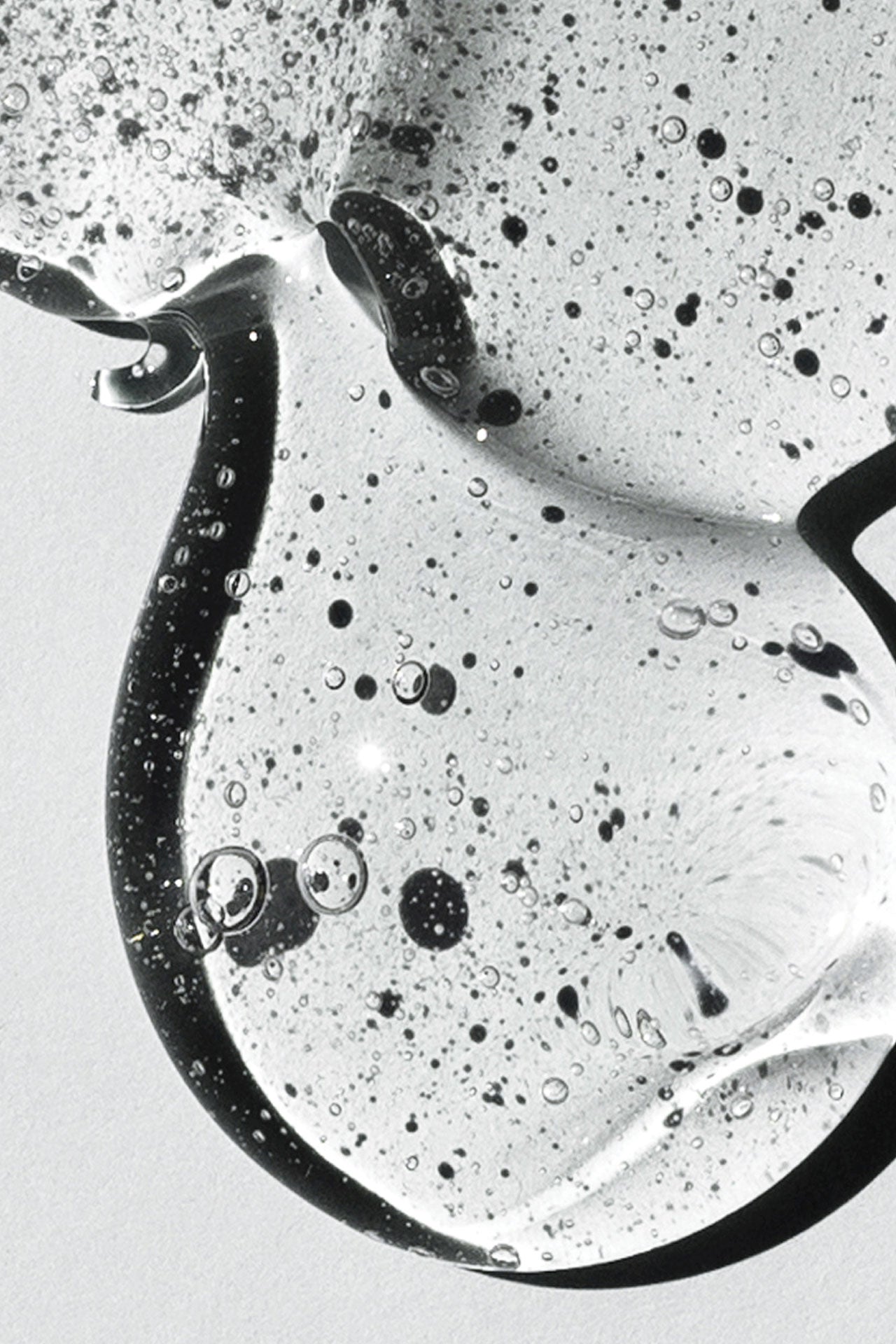 water drops and goop