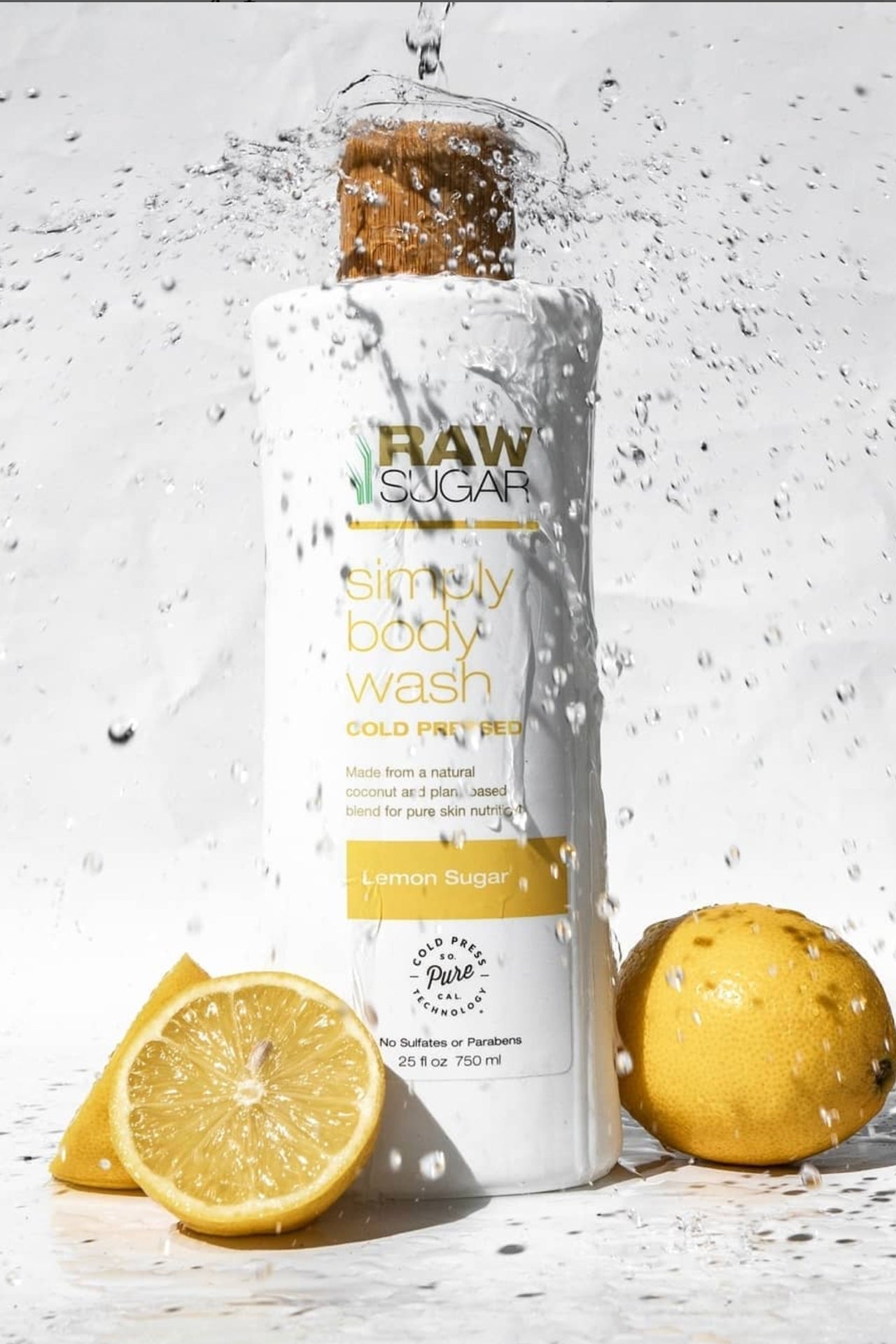 Raw Sugar Simply Body Wash, Cold Pressed, Vanilla Bean + Sugar - 25 fl oz