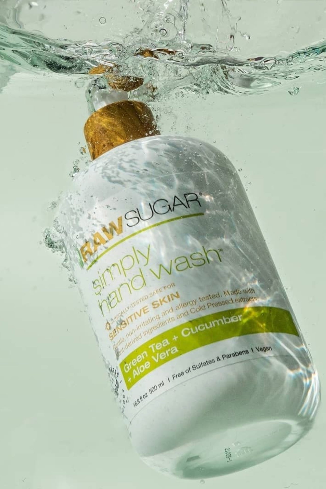 hand wash floating in water