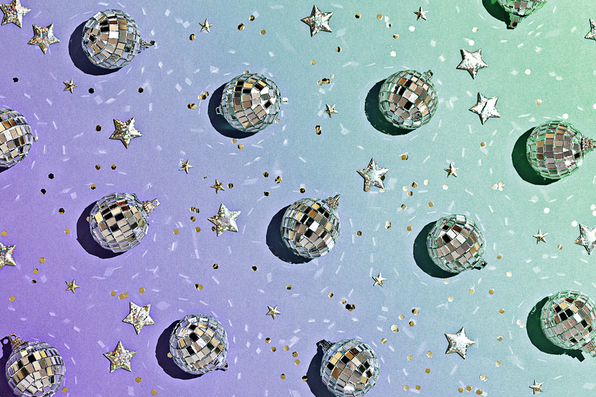 Stars and holiday ornaments