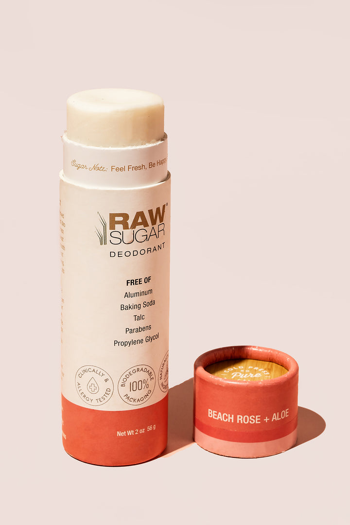 Raw Sugar Beach Rose Aloe Deodorant