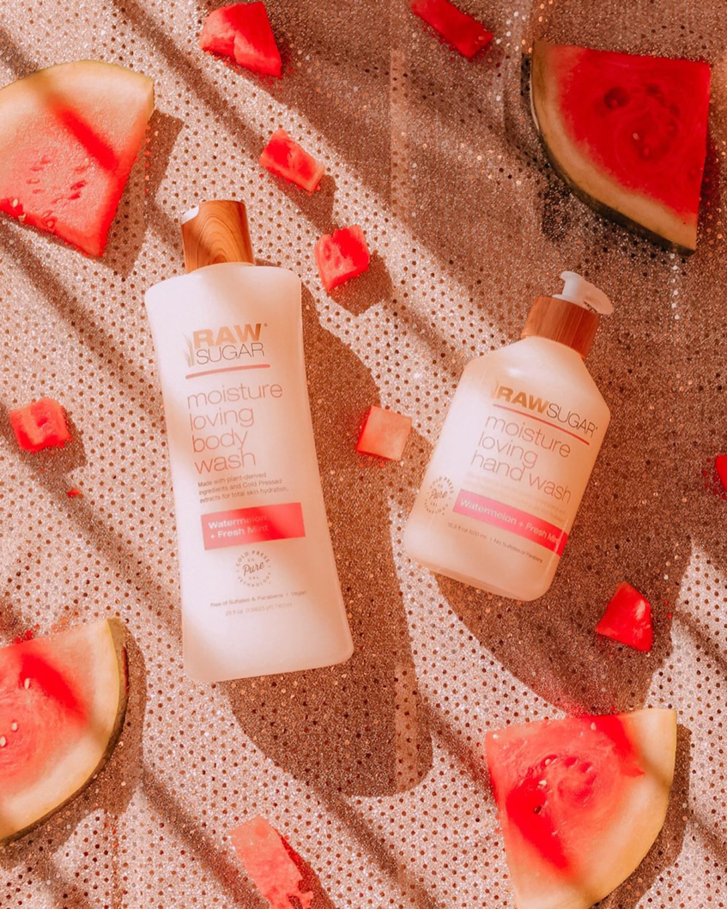 watermelon + fresh mint moisture loving raw sugar