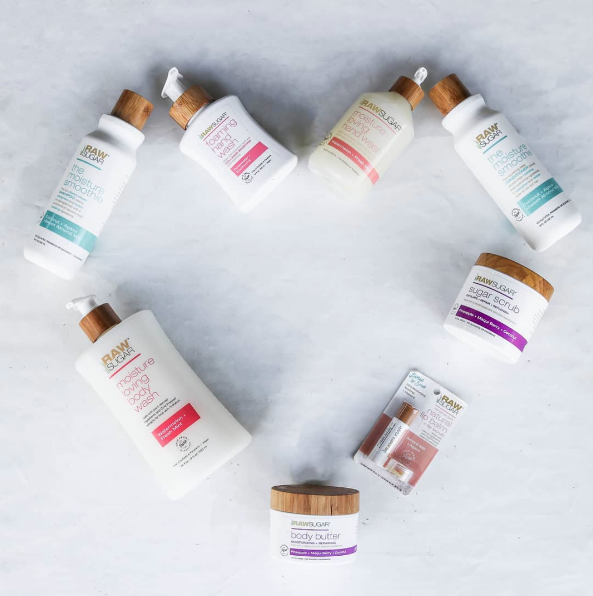 raw sugar products heart