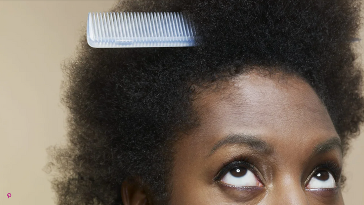 woman with comb in her hair