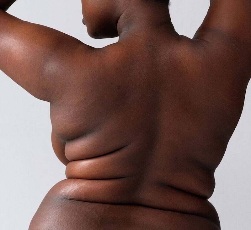 woman's bare back