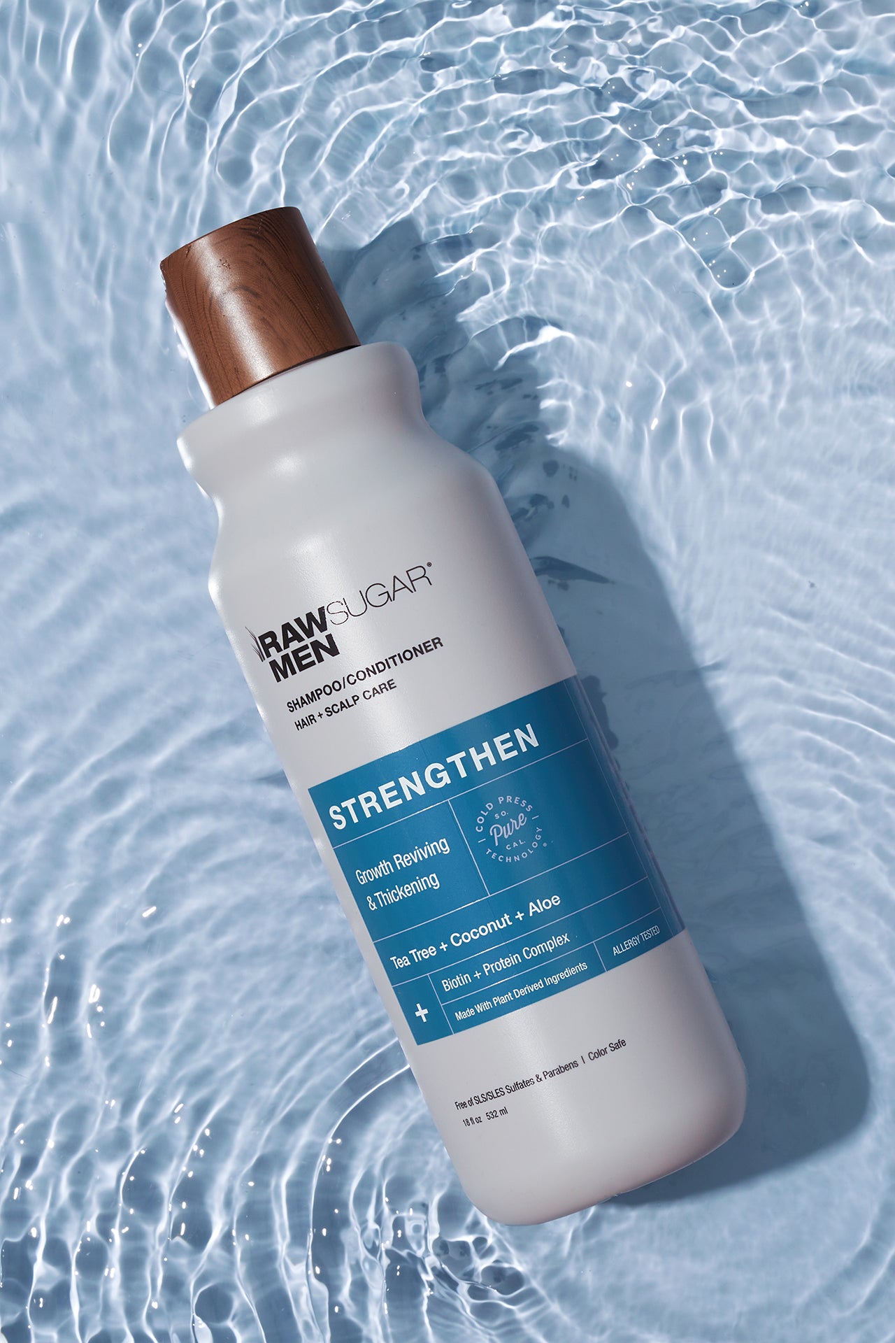 men's sulfate free 2 in 1 shampoo and conditioner tea tree