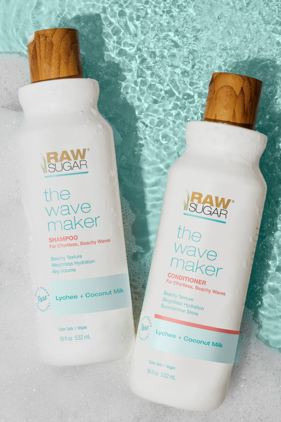 The Wave Maker Sulfate Free Conditioner Lychee + Coconut Milk Paraben Free