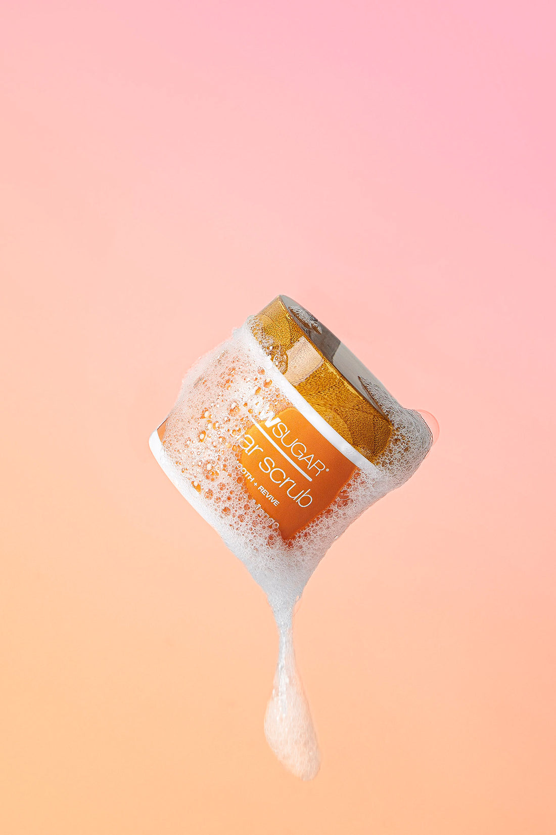 mini sugar scrub with suds, sulfate free, paraben free