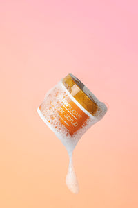 mini sugar scrub with suds, sulfate free, paraben free