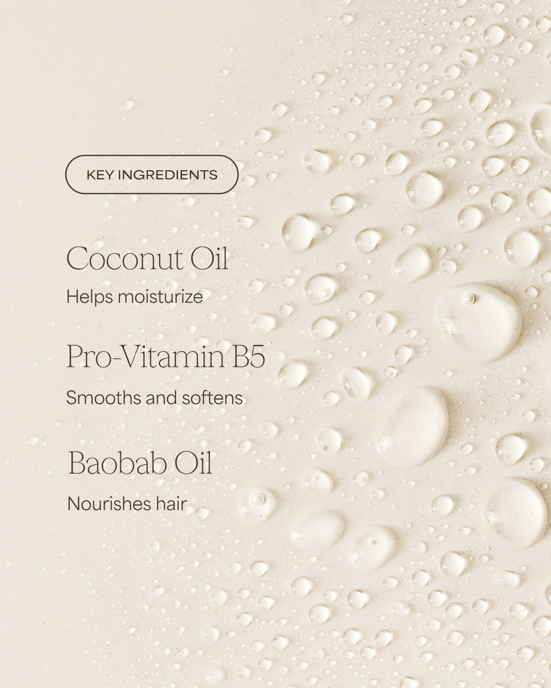 Product packaging with key ingredients listed on a textured background
