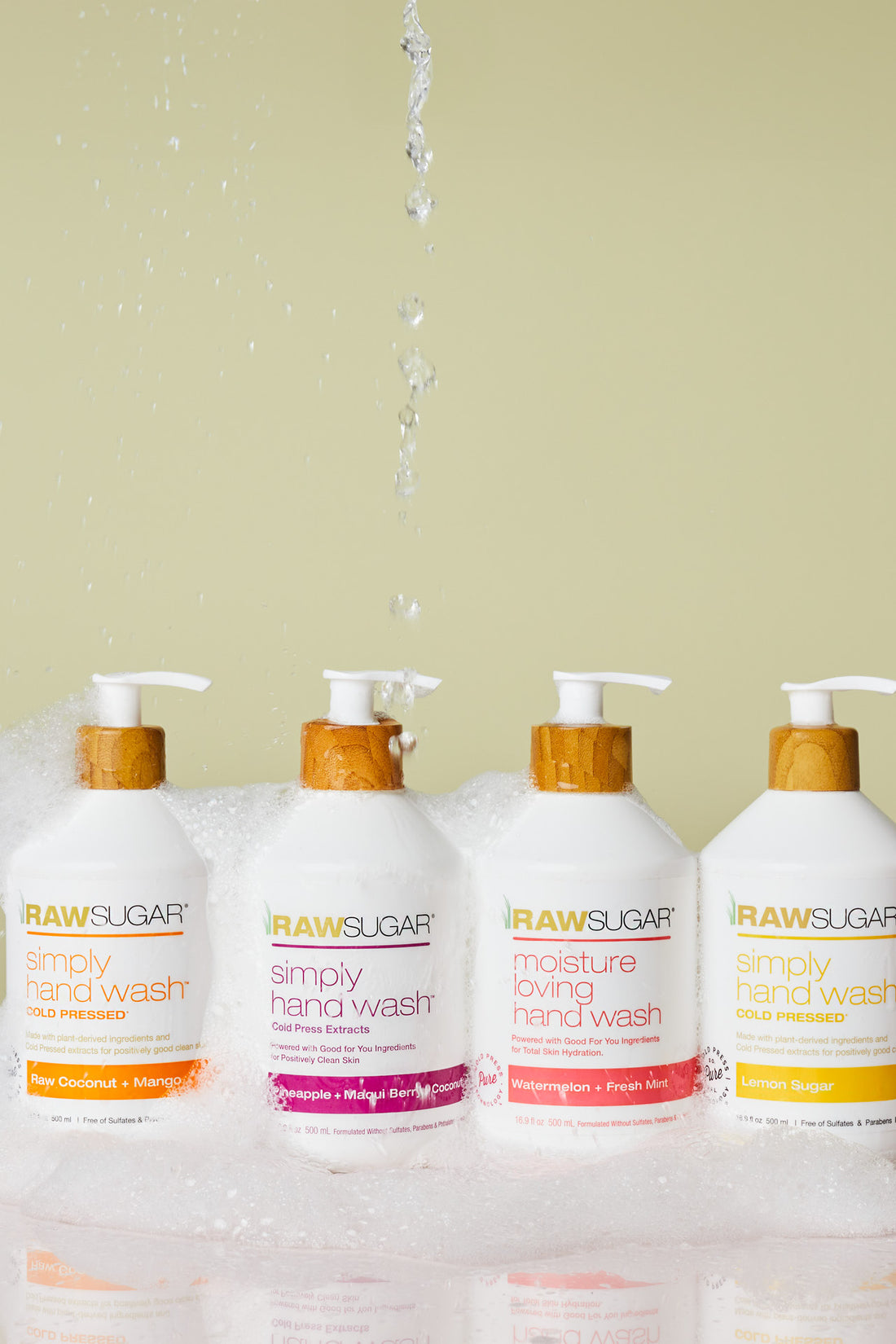 formulated without sulfates or parabens hand washes getting splashed with water