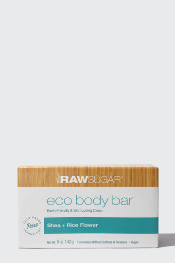 eco body bar soap shea and rice flower