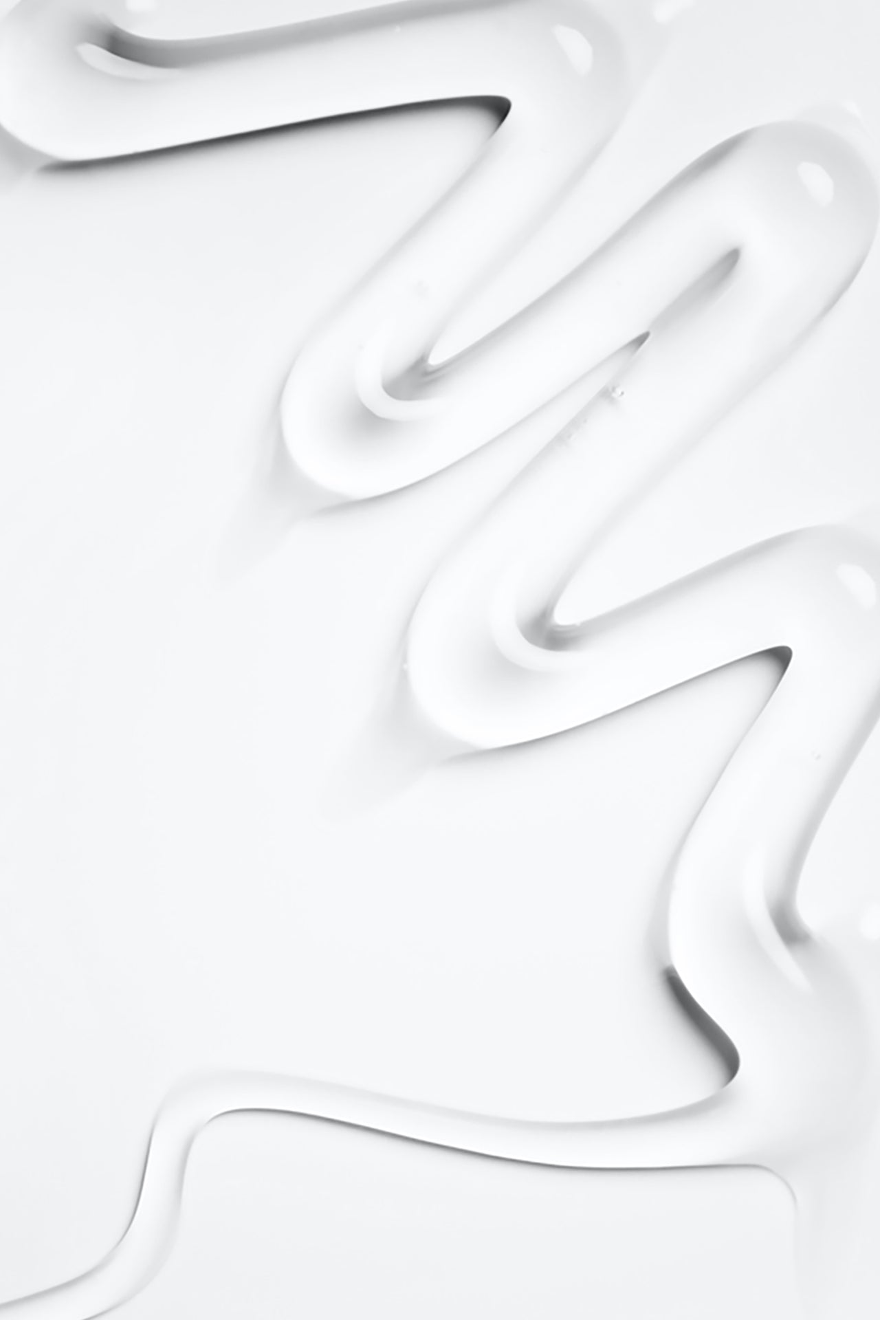 squiggle of hand wash goop on white grey background