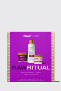 raw ritual specialty scent holiday gift box pomegranate + pear
