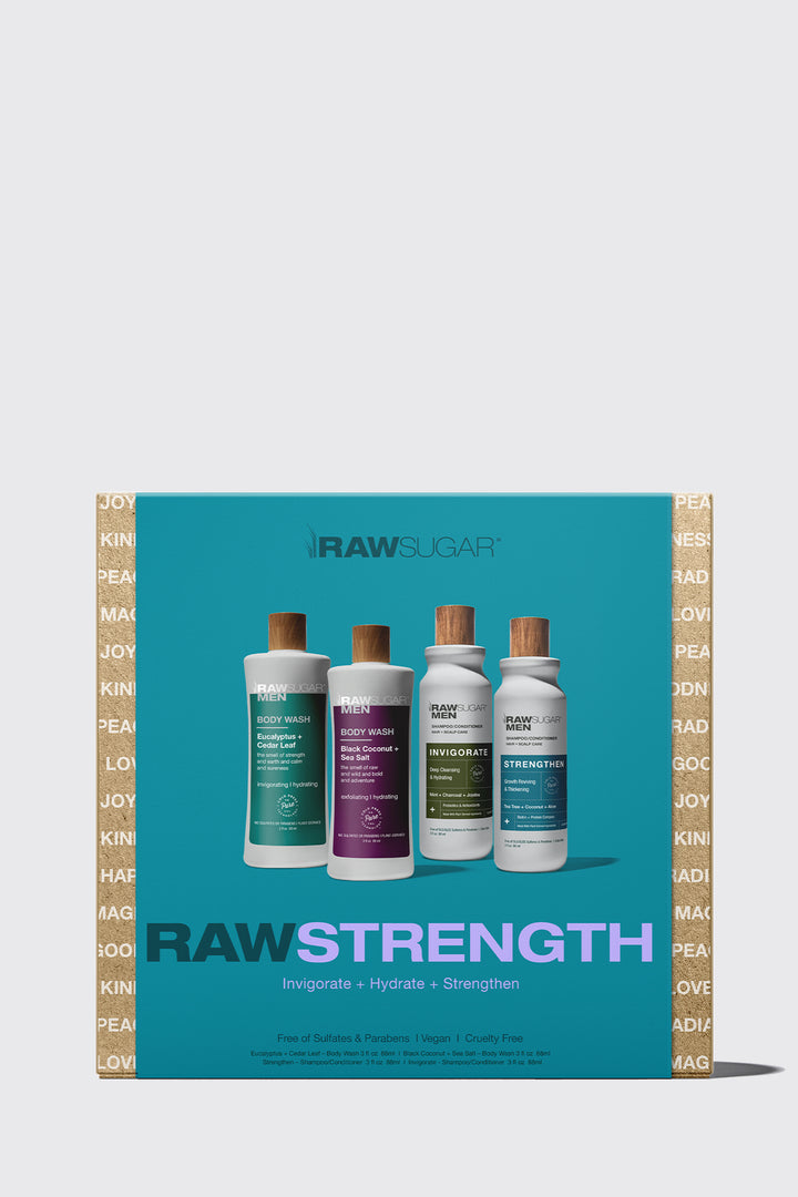 raw strength men's holiday gift box from of box