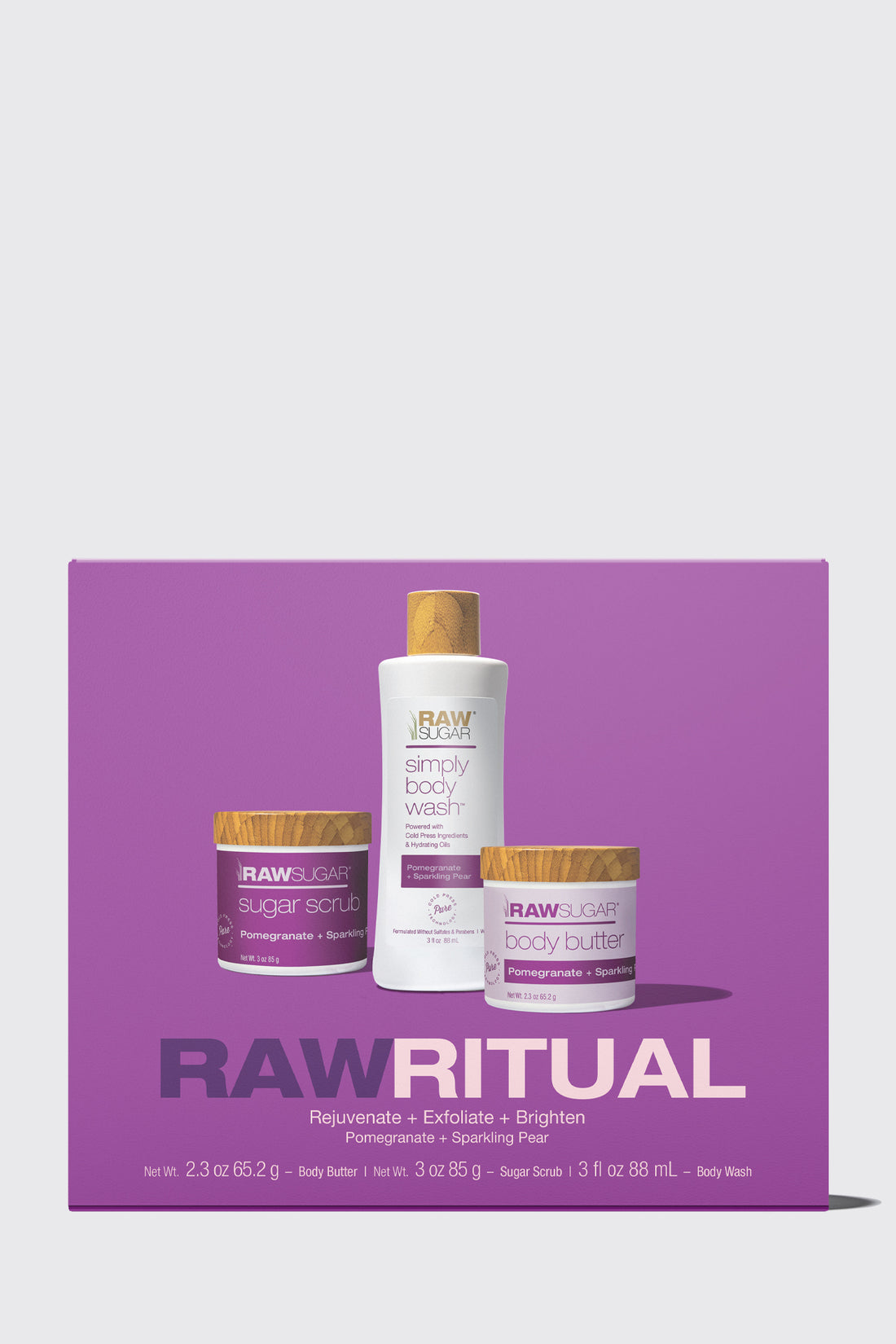 sulfate free paraben free gift set raw sugar living