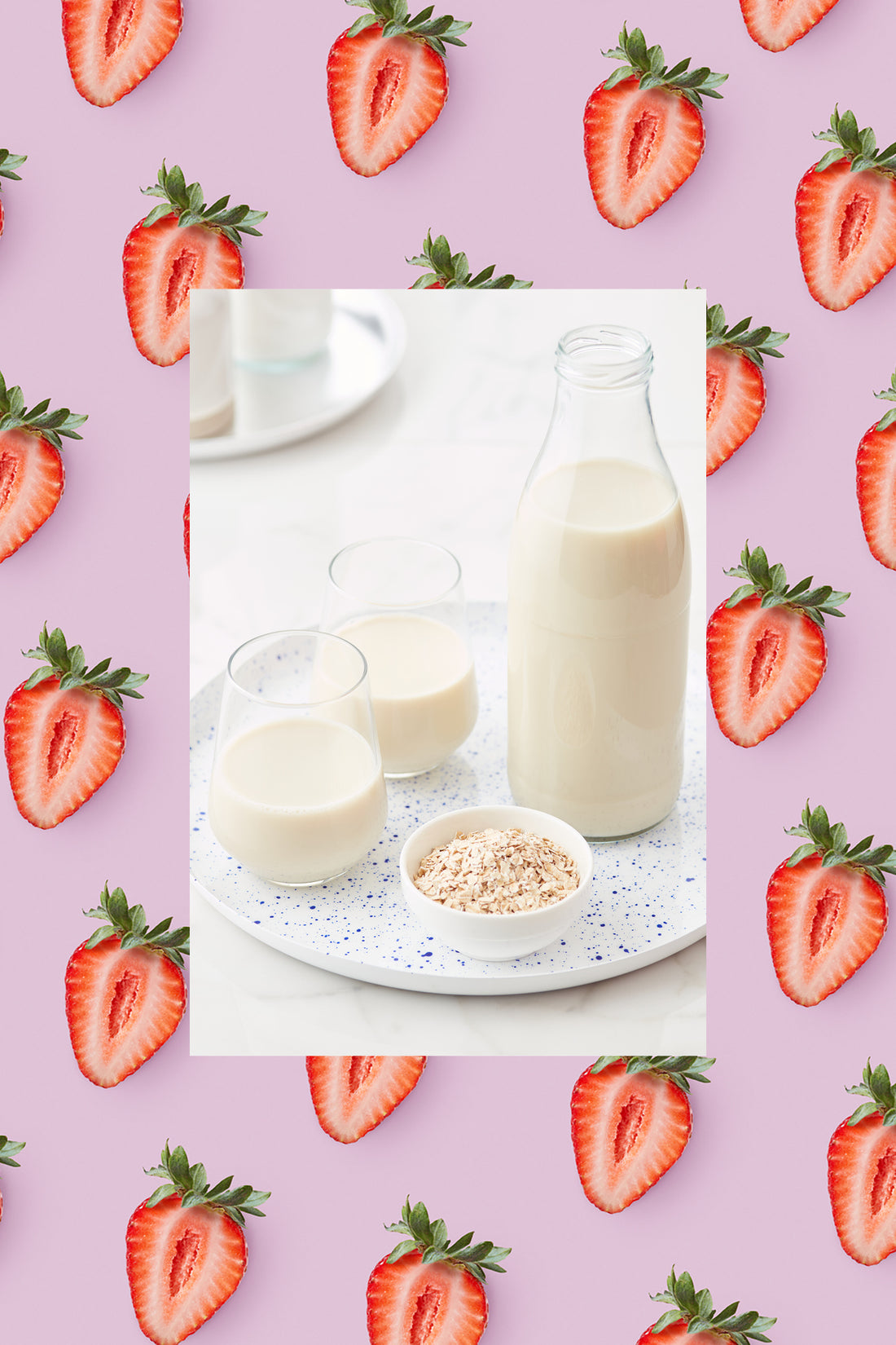 strawberry and oat milk ingredient