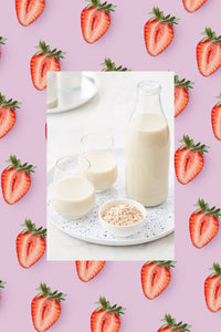 strawberry and oat milk ingredient