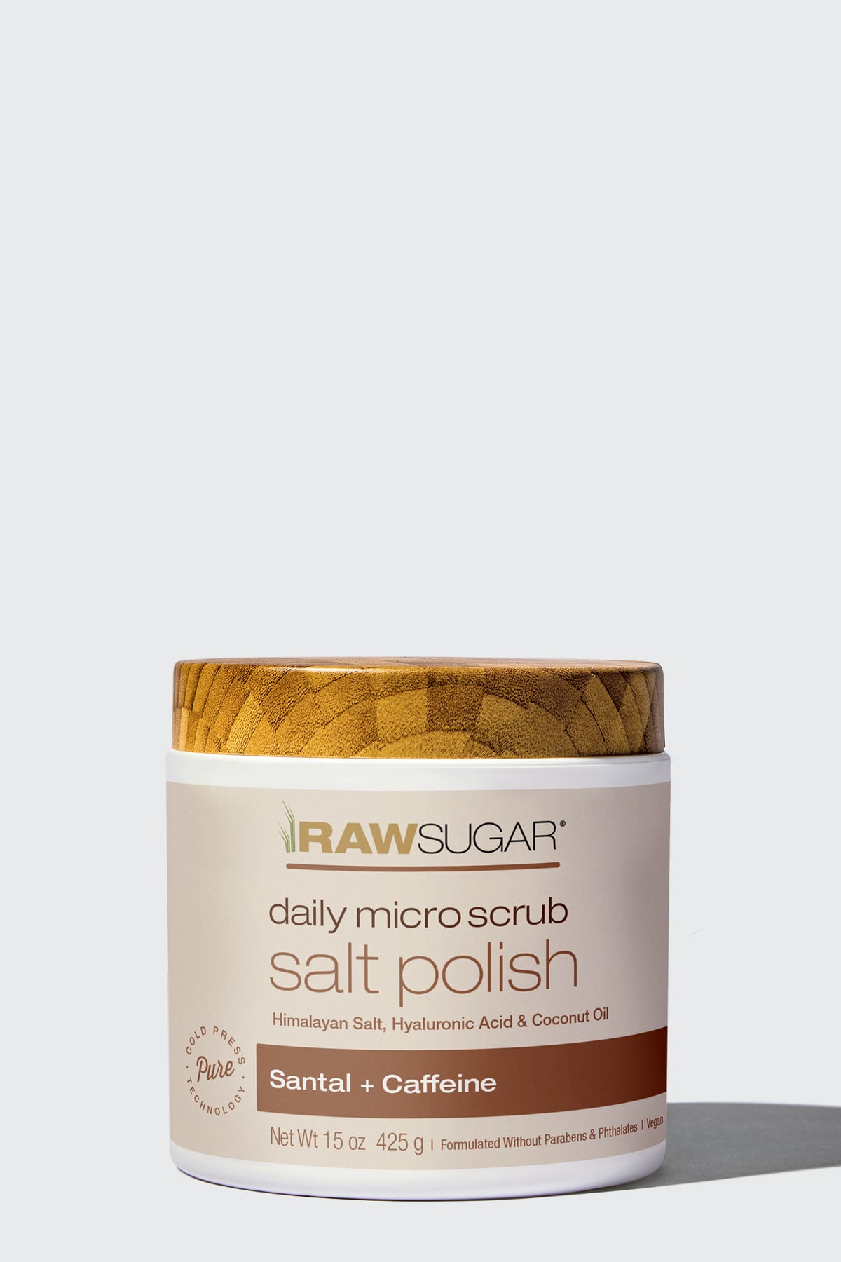 Daily Routine Strip Salt Daily Micro-Exfoliating Scrub Salt Polish - Santal + Caffeine Scrub