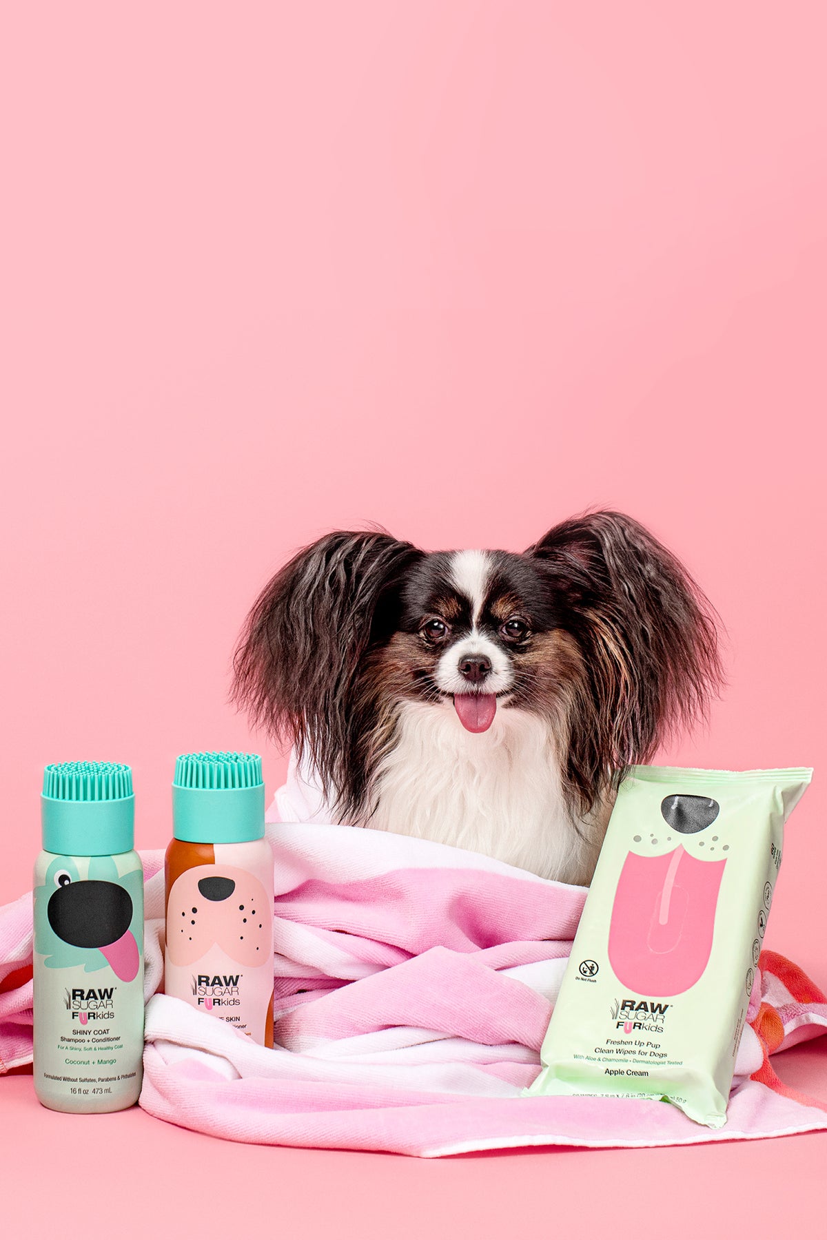 Fur Kids Shiny Coat Shampoo + Conditioner - Coconut + Mango - 16 fl oz