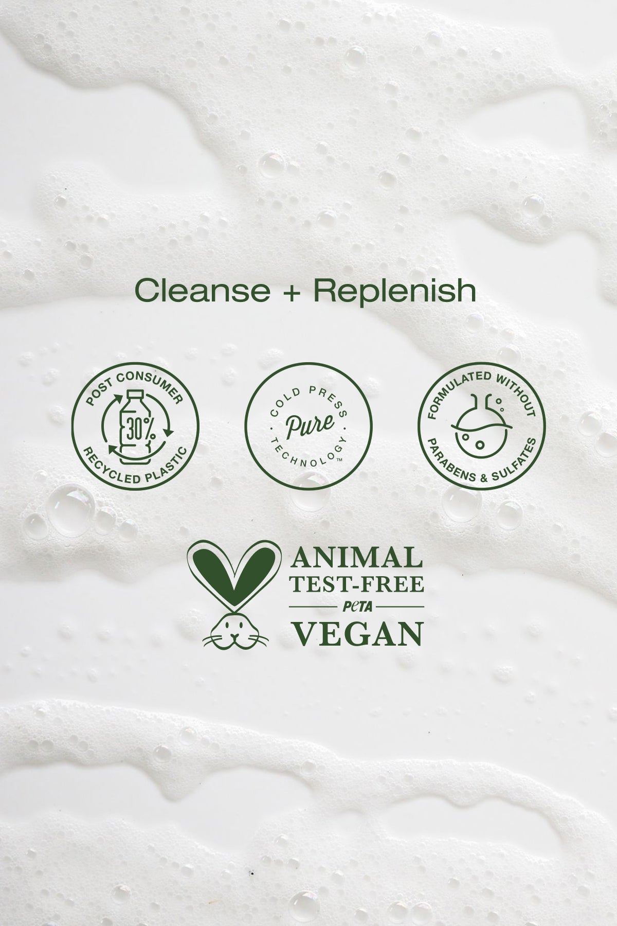 cleanse + replenish Vegan, Animal Test-Free, and formulated without SLS/SLES Parabens Body Wash Holiday Set