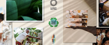 various ESG logos and images in a collage