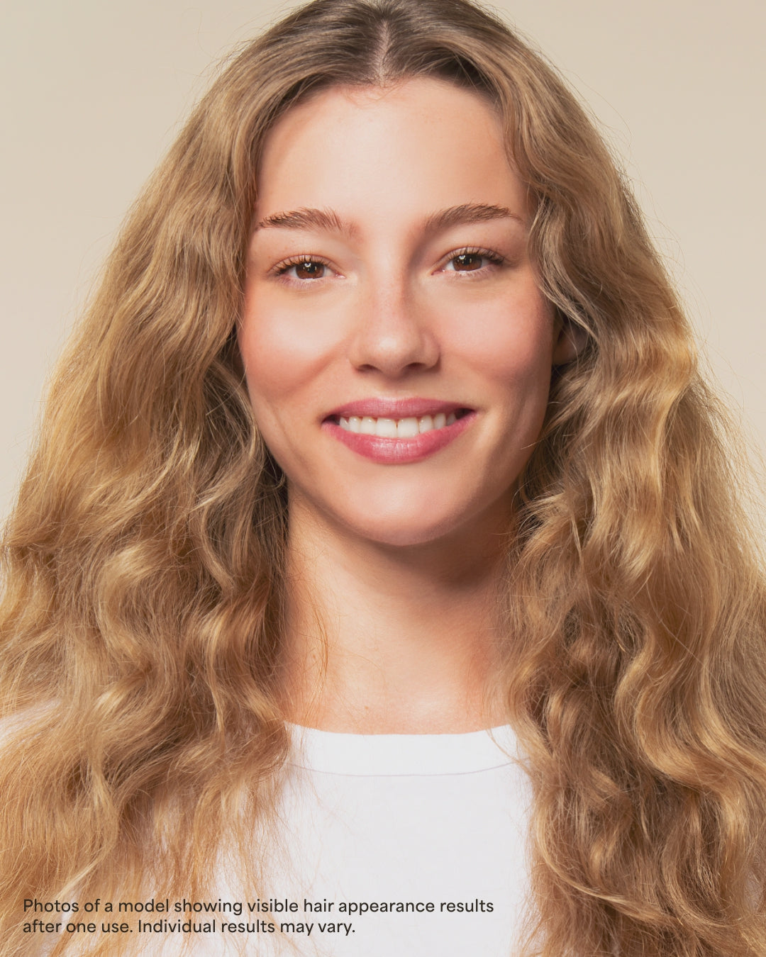 before and after of Color Renew, designed to help protect color-treated hair with clean ingredients.