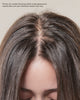 before and after of Scalp Restore designed to help balance hair with clean ingredients.