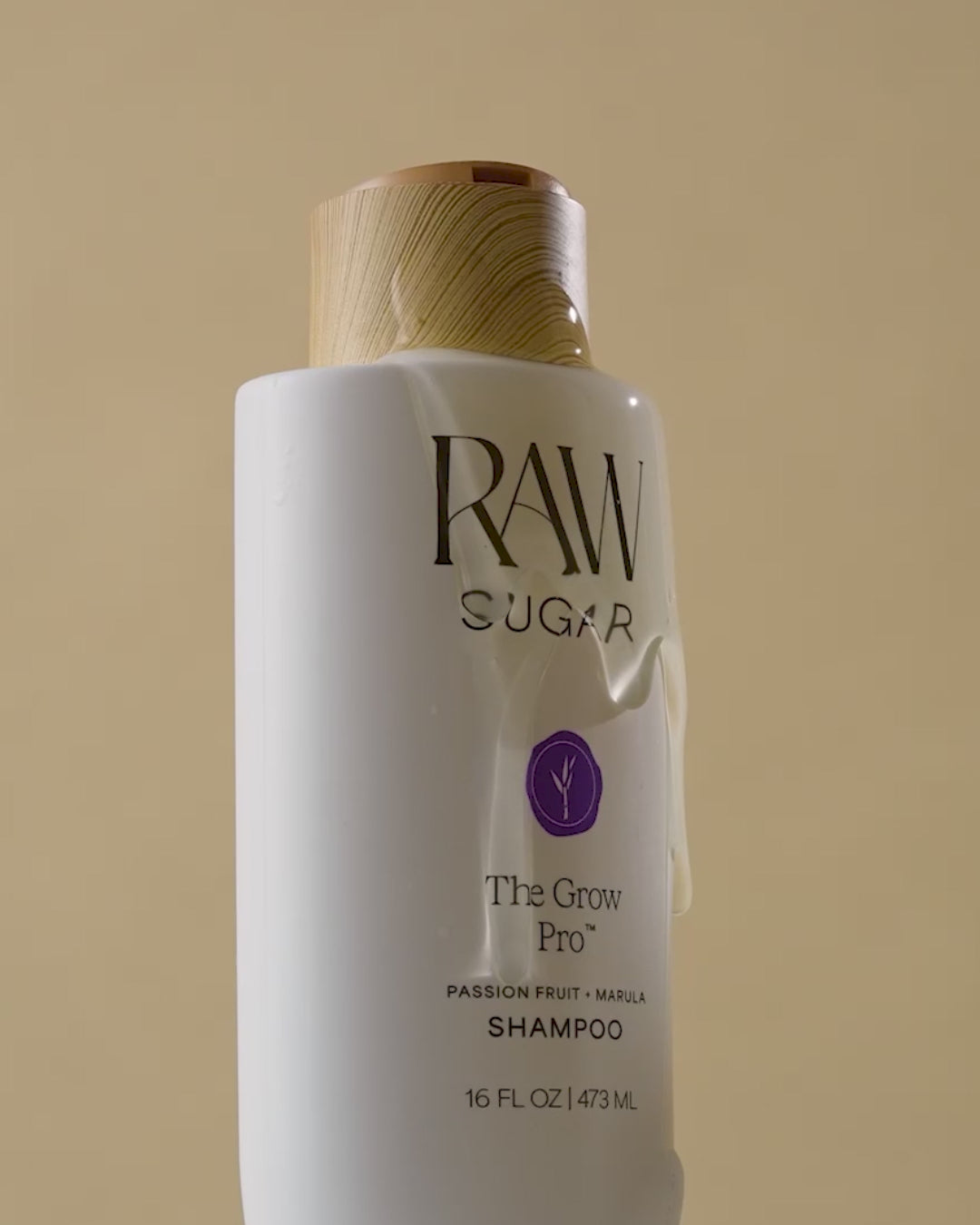 video of grow pro shampoo bottle