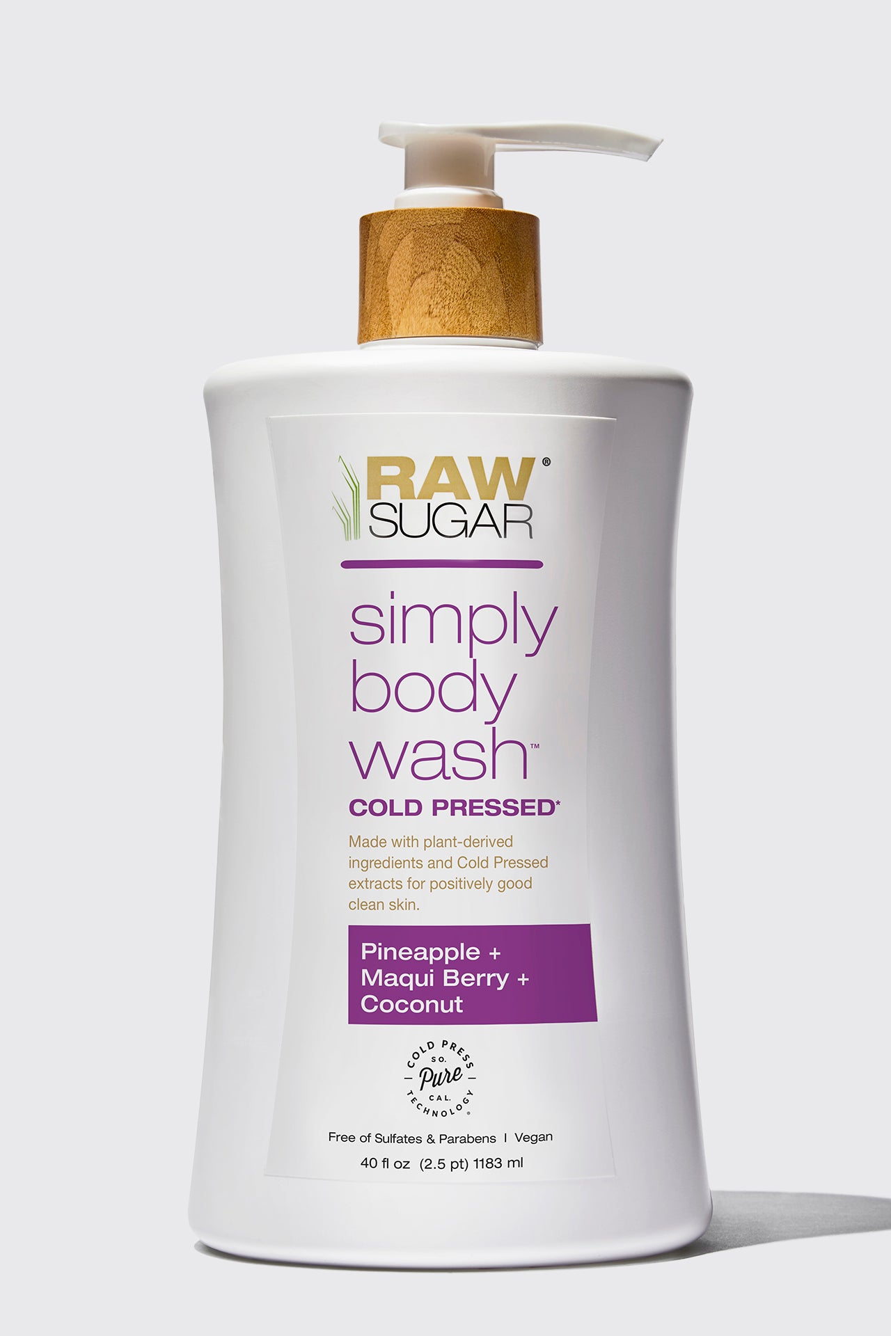 40 oz Bottle of Pineapple Body Wash with Bamboo Top