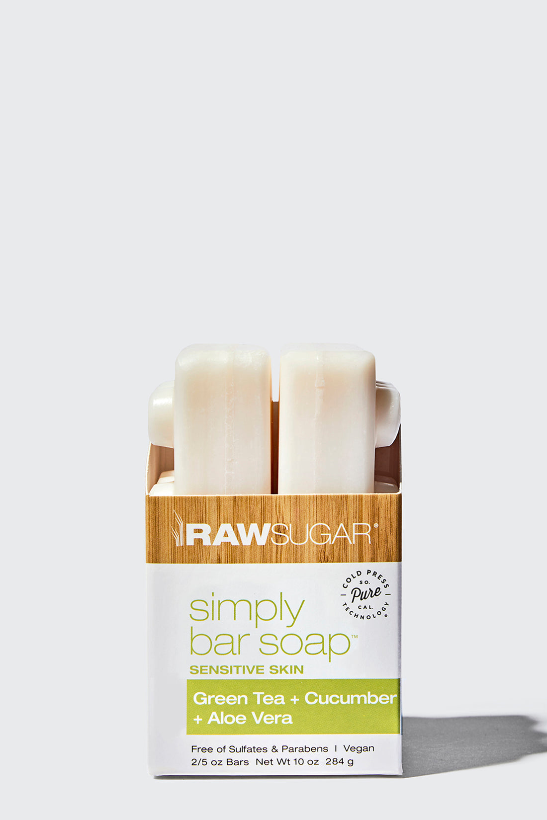 Simply Bar Soap Duo for Sensitive Skin | Green Tea + Cucumber + Aloe Vera