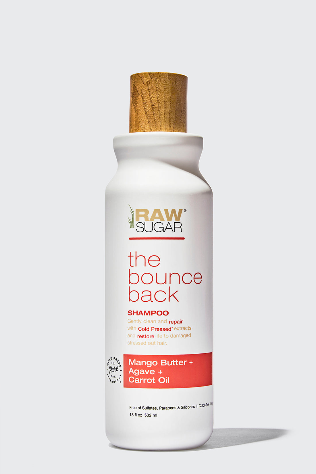 The Bounce Back Shampoo | Mango Butter + Agave + Carrot Oil | 18 oz