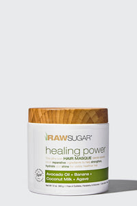 Healing Power Hair Masque 12 oz | Avocado + Banana Oil + Coconut Milk + Agave