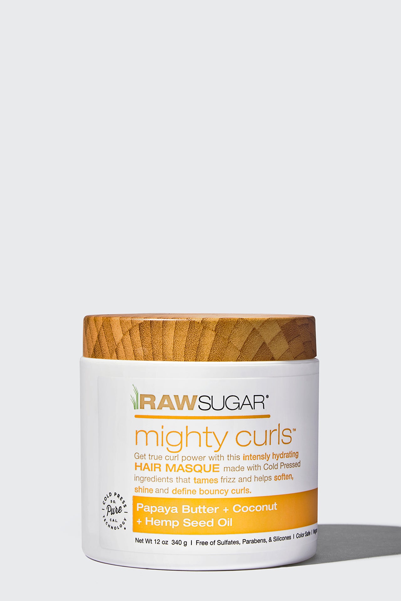 Mighty Curls Hair Masque 12 oz | Papaya Butter + Coconut + Hemp Seed Oil