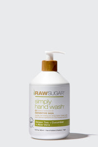 Simply Hand Wash for Sensitive Skin 16.9 oz | Green Tea + Cucumber + Aloe Vera