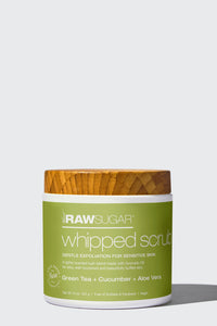 Whipped Scrub for Sensitive Skin 15 oz | Green Tea + Cucumber + Aloe Vera