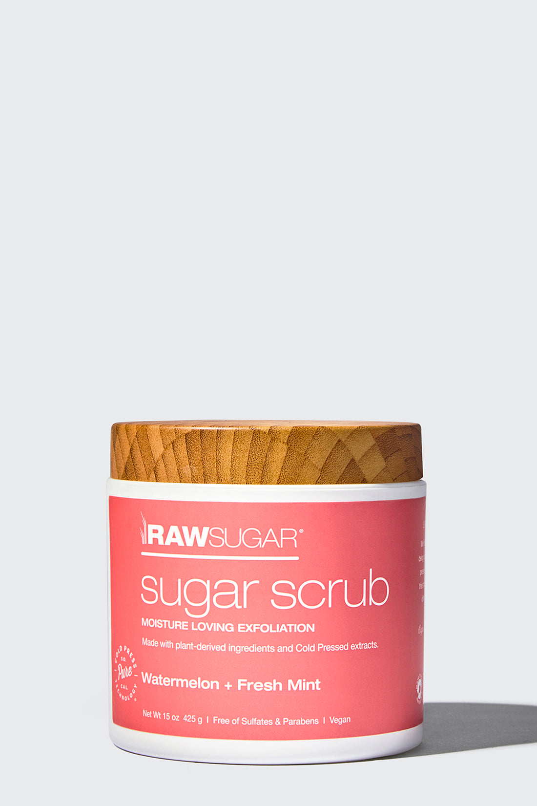 Raw Sugar Sugar Scrub, Watermelon + Fresh Mint - 15 oz