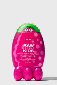 Kids' 2-in-1 Bubble Bath + Body Wash | Raspberry Oat Milk | 12 oz